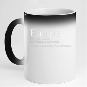 Cool Grandpa Funpa Definition 11oz Black Color Changing Mug