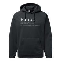 Cool Grandpa Funpa Definition Performance Fleece Hoodie