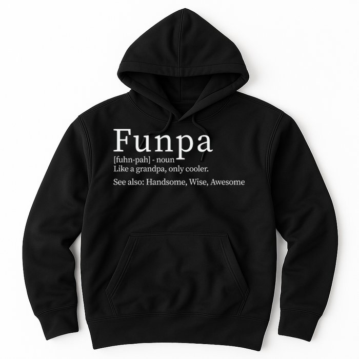 Cool Grandpa Funpa Definition Hoodie