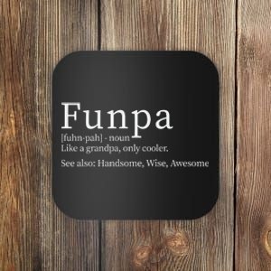 Cool Grandpa Funpa Definition Coaster