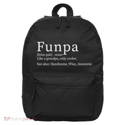 Cool Grandpa Funpa Definition 16 in Basic Backpack