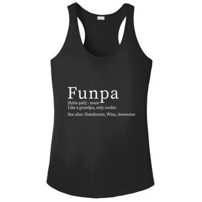 Cool Grandpa Funpa Definition Ladies PosiCharge Competitor Racerback Tank