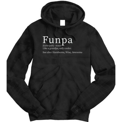 Cool Grandpa Funpa Definition Tie Dye Hoodie