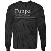 Cool Grandpa Funpa Definition Tie-Dye Long Sleeve Shirt