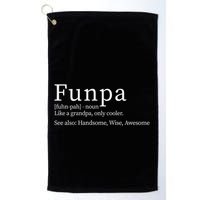 Cool Grandpa Funpa Definition Golf Towel