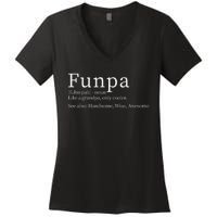 Cool Grandpa Funpa Definition Women's V-Neck T-Shirt