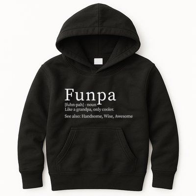 Cool Grandpa Funpa Definition Kids Hoodie