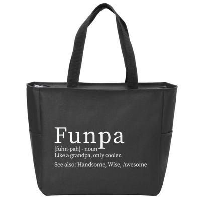 Cool Grandpa Funpa Definition Zip Tote Bag