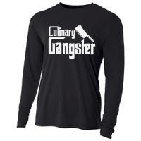 Culinary Gangster Funny Restaurant Cook Chef Cooling Performance Long Sleeve Crew