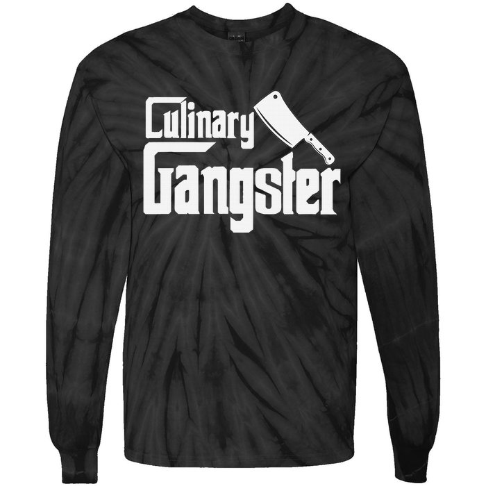 Culinary Gangster Funny Restaurant Cook Chef Tie-Dye Long Sleeve Shirt