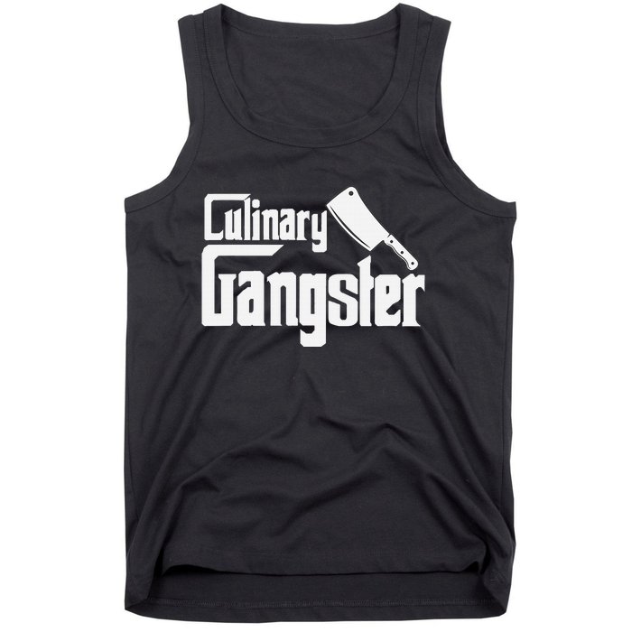 Culinary Gangster Funny Restaurant Cook Chef Tank Top