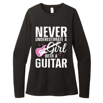 Cool Guitar For Women Girl Guitarist Acoustic Guitar Lovers Womens CVC Long Sleeve Shirt