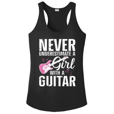 Cool Guitar For Women Girl Guitarist Acoustic Guitar Lovers Ladies PosiCharge Competitor Racerback Tank