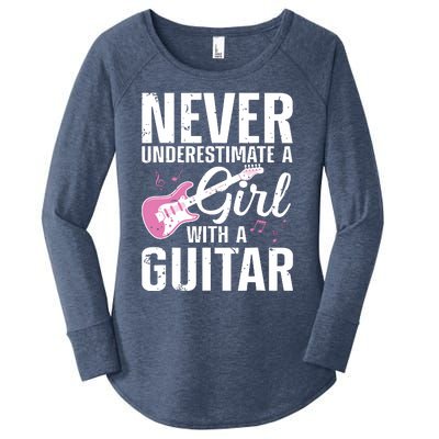 Cool Guitar For Women Girl Guitarist Acoustic Guitar Lovers Women's Perfect Tri Tunic Long Sleeve Shirt