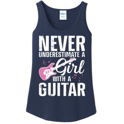 Cool Guitar For Women Girl Guitarist Acoustic Guitar Lovers Ladies Essential Tank