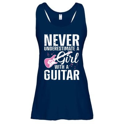 Cool Guitar For Women Girl Guitarist Acoustic Guitar Lovers Ladies Essential Flowy Tank