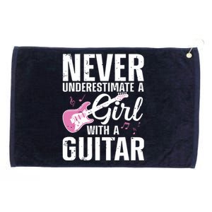 Cool Guitar For Women Girl Guitarist Acoustic Guitar Lovers Grommeted Golf Towel