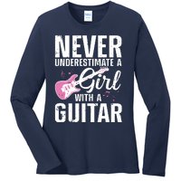 Cool Guitar For Women Girl Guitarist Acoustic Guitar Lovers Ladies Long Sleeve Shirt