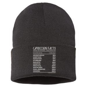 Capricorn Gifts Funny Dec Jan Birthday Astrology Zodiac Sign Sustainable Knit Beanie