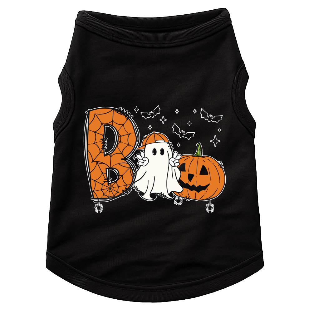 Cute Ghost Funny Ghost Boo Halloween Spooky Vibes Cute Gift Doggie Tank