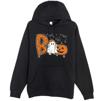 Cute Ghost Funny Ghost Boo Halloween Spooky Vibes Cute Gift Premium Pullover Hoodie