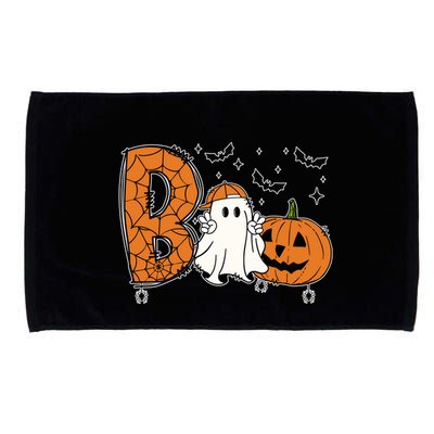 Cute Ghost Funny Ghost Boo Halloween Spooky Vibes Cute Gift Microfiber Hand Towel