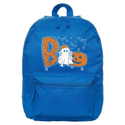 Cute Ghost Funny Ghost Boo Halloween Spooky Vibes Cute Gift 16 in Basic Backpack