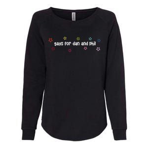 Court Gays For Dan And Phil Womens California Wash Sweatshirt