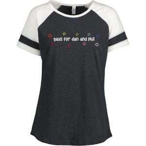 Court Gays For Dan And Phil Enza Ladies Jersey Colorblock Tee