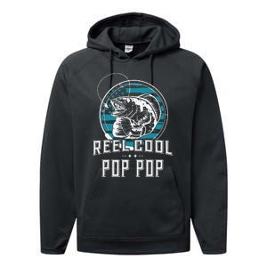 Cute Gift For Fathers Day Reel Cool Pop Pop Fishing Performance Fleece Hoodie