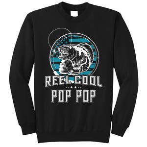 Cute Gift For Fathers Day Reel Cool Pop Pop Fishing Sweatshirt