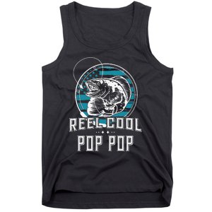 Cute Gift For Fathers Day Reel Cool Pop Pop Fishing Tank Top