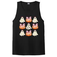 Cute Ghost Florals Coquette Bows Pumpkins Halloween PosiCharge Competitor Tank