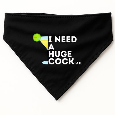 Cocktail Gag Gifts For Women I Need A Huge Cocktail USA-Made Doggie Bandana
