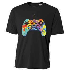 Colorful Gamer Graphic Gaming Controller Graphic Cooling Performance Crew T-Shirt