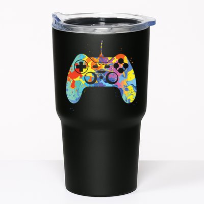 Colorful Gamer Graphic Gaming Controller Graphic Tumbler