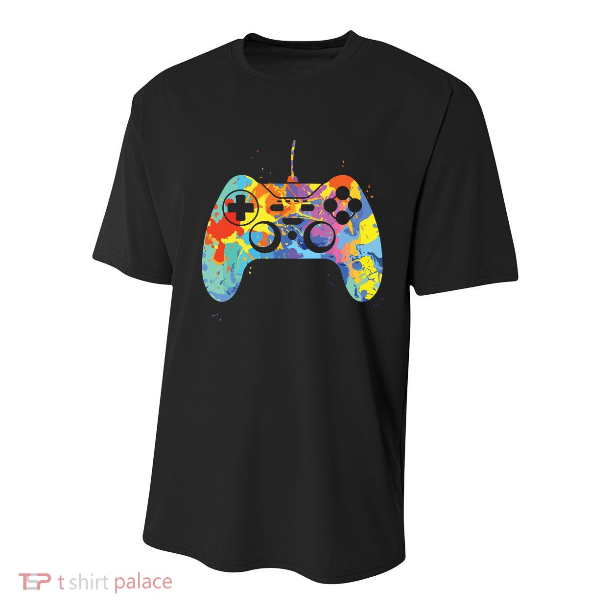 Colorful Gamer Graphic Gaming Controller Graphic Youth Performance Sprint T-Shirt