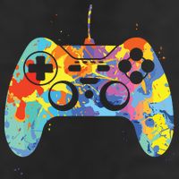 Colorful Gamer Graphic Gaming Controller Graphic Hat