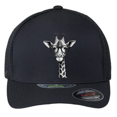 Cute Giraffe Graphic Casual Summer Funny Cool Animal Lover Flexfit Unipanel Trucker Cap
