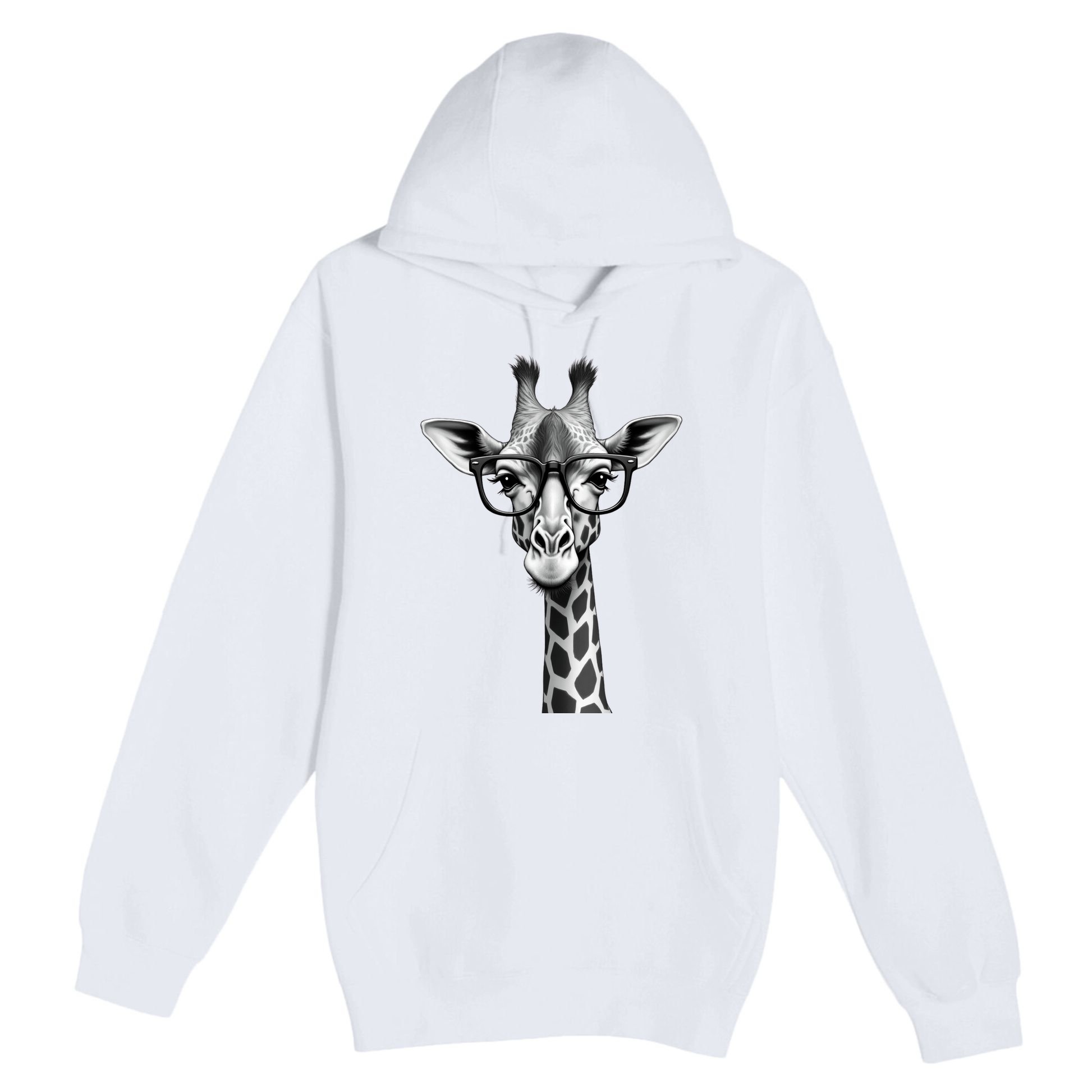 Cute Giraffe Graphic Casual Summer Funny Cool Animal Lover Premium Pullover Hoodie
