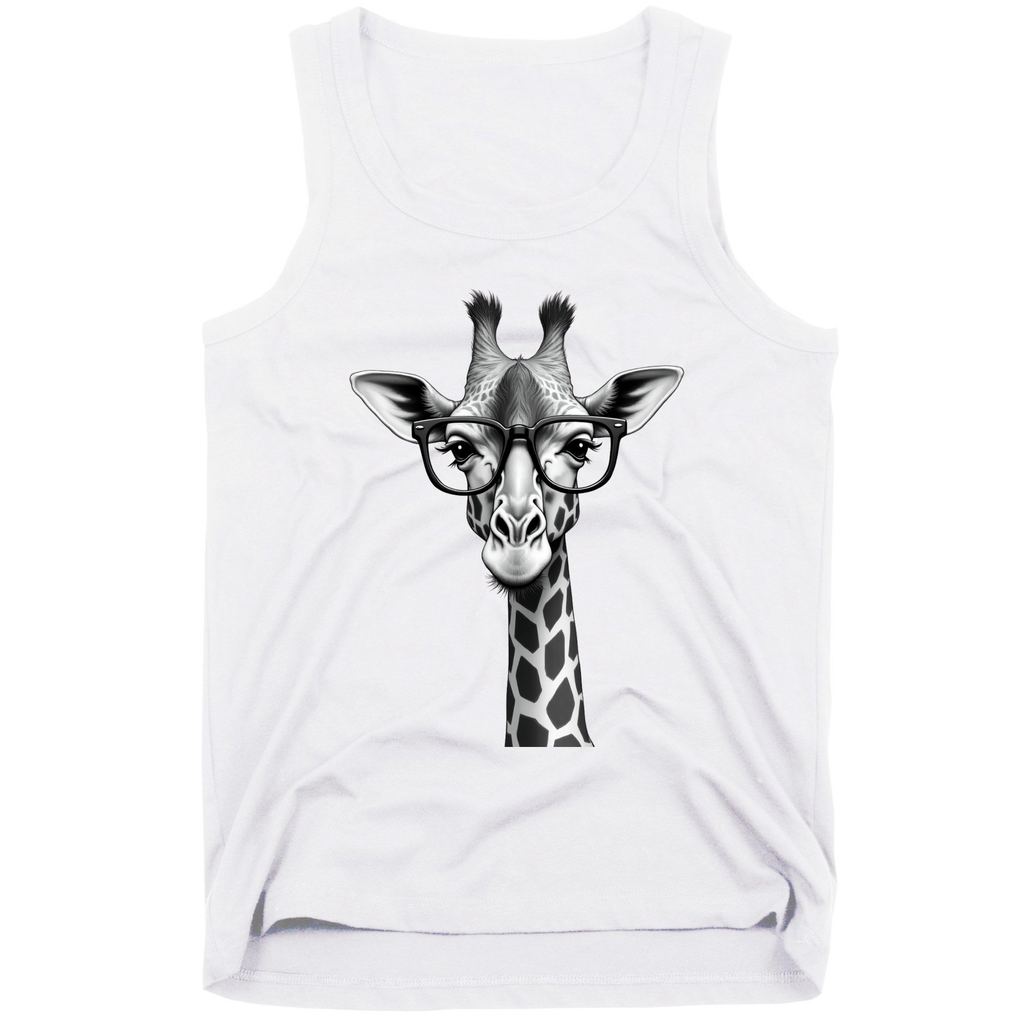 Cute Giraffe Graphic Casual Summer Funny Cool Animal Lover Tank Top