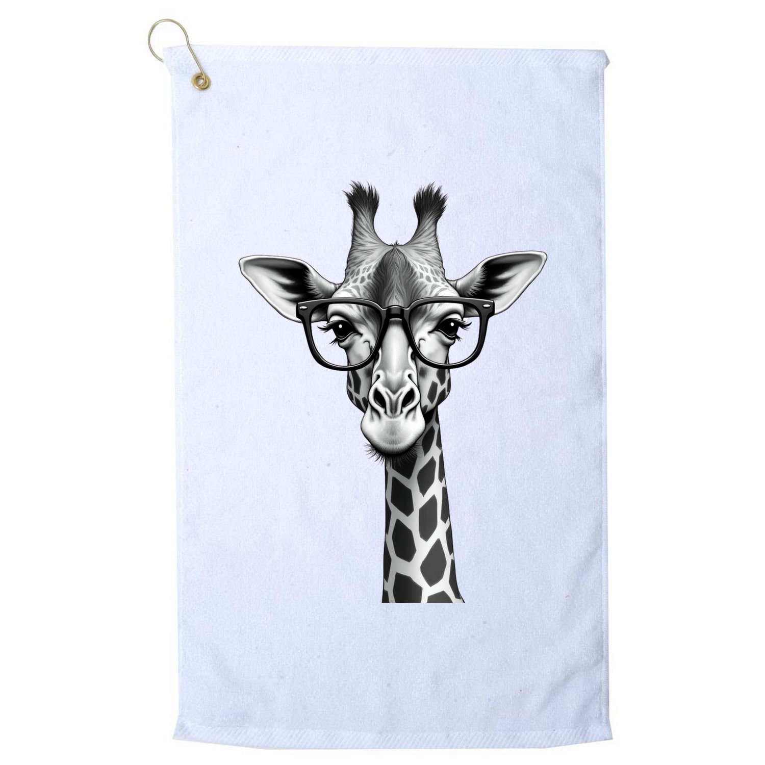Cute Giraffe Graphic Casual Summer Funny Cool Animal Lover Golf Towel