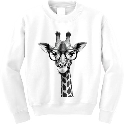 Cute Giraffe Graphic Casual Summer Funny Cool Animal Lover Kids Sweatshirt