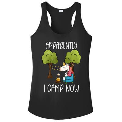 Childrens Glamping Gear Unicorn Camping Stuff Campfire Smore Ladies PosiCharge Competitor Racerback Tank