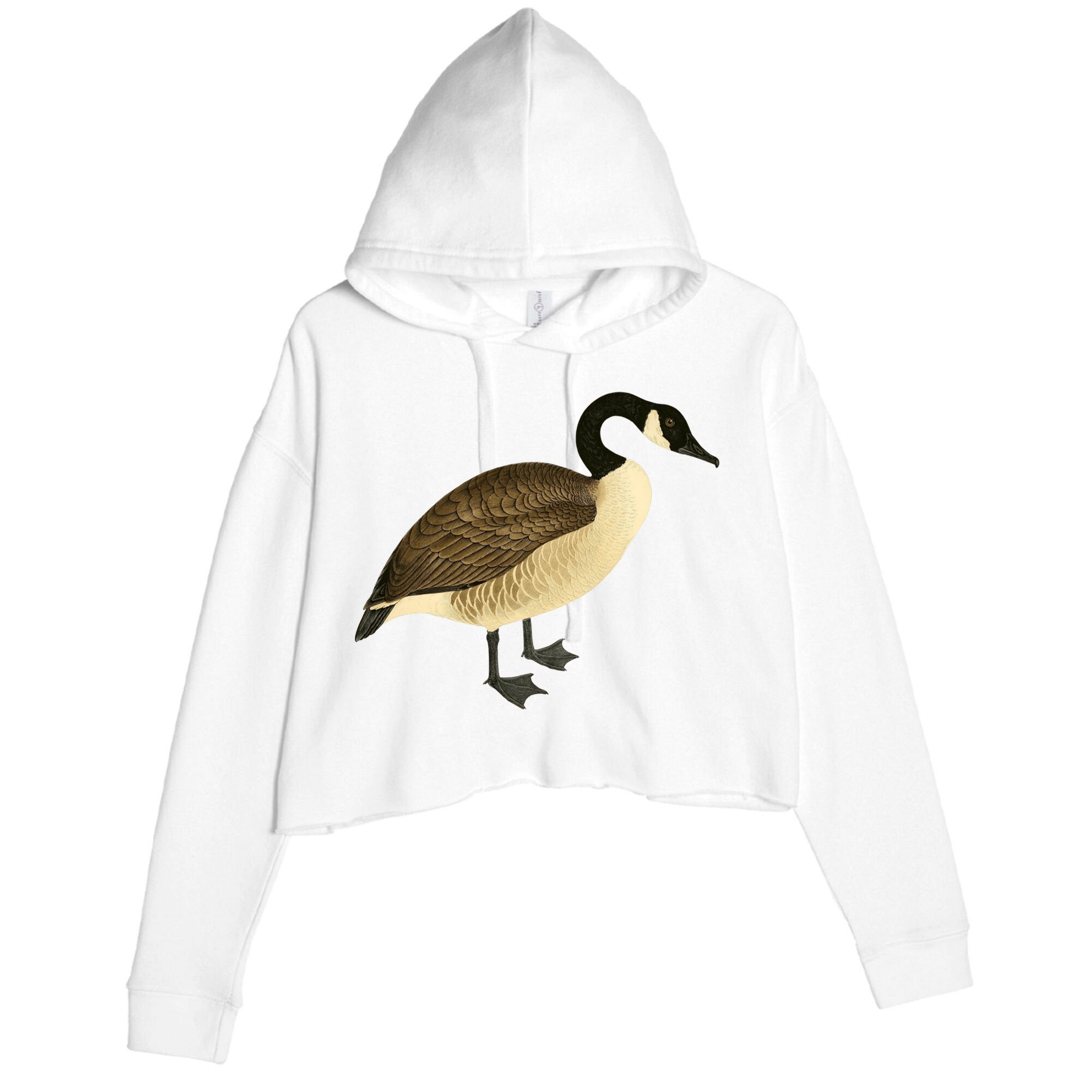 Canada Goose Gift Canadian Goose I Love Canada Crop Fleece Hoodie