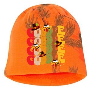 Cute Gobble Gobble Turkey Pilgrim Little Thanksgiving Gift Kati - Camo Knit Beanie