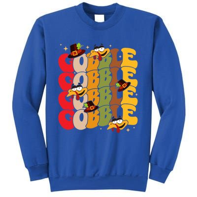 Cute Gobble Gobble Turkey Pilgrim Little Thanksgiving Gift Sweatshirt