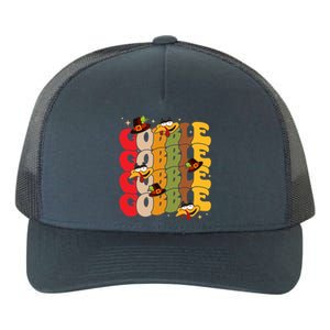 Cute Gobble Gobble Turkey Pilgrim Little Thanksgiving Gift Yupoong Adult 5-Panel Trucker Hat