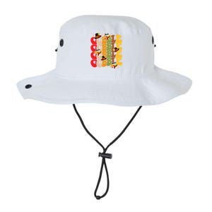 Cute Gobble Gobble Turkey Pilgrim Little Thanksgiving Gift Legacy Cool Fit Booney Bucket Hat