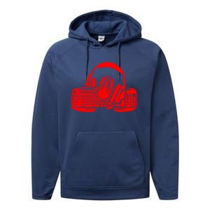 Computer Gamer Gift Wasd Keyboard Pc Gaming Gift Performance Fleece Hoodie